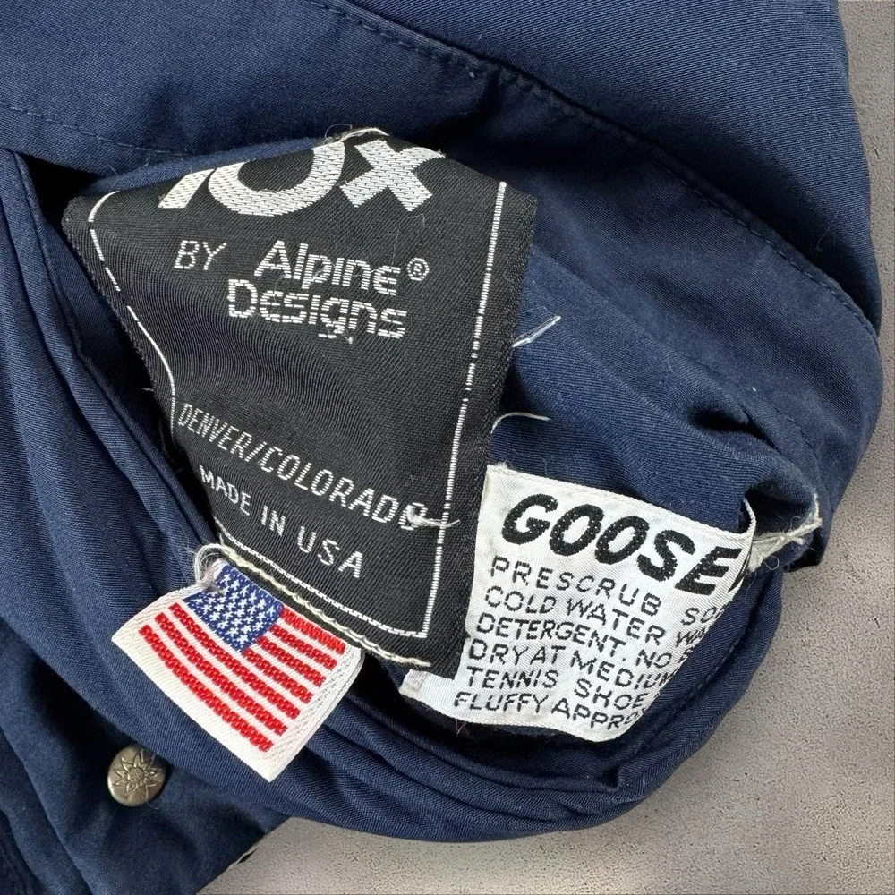 Vintage 10X Reversible‎ Goose Down Puffer Vest Fits Medium Made In USA Western
